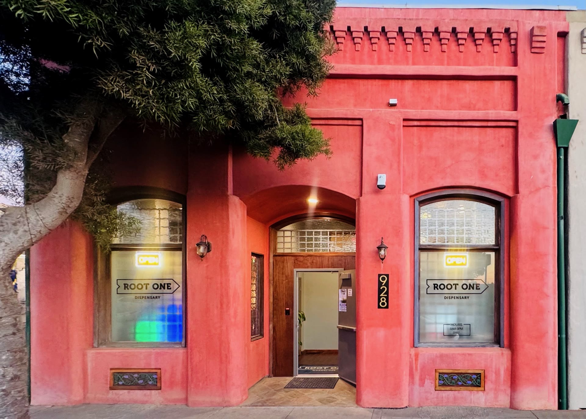 Root One Dispensary storefront at 928 Guadalupe St., Guadalupe, CA